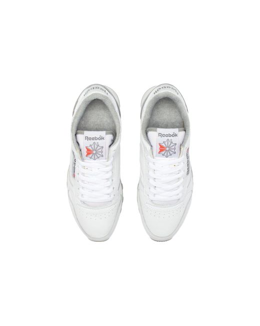 Reebok White Classic Leather Footwear /chalk/solid Gray Gy9877 for men