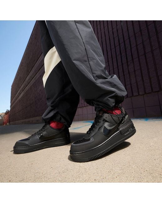 Nike Black (Wmns) Air Force 1 Low Shadow 'Triple'