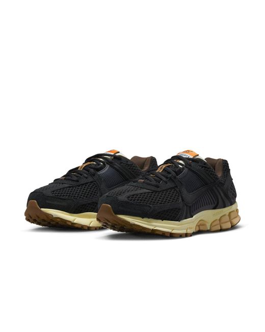Nike Black Zoom Vomero 5 Swoosh-embellished Leather And Mesh Low-top Trainers