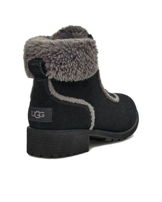 Ugg Black (Wmns) Bodie Fur Lace Boot