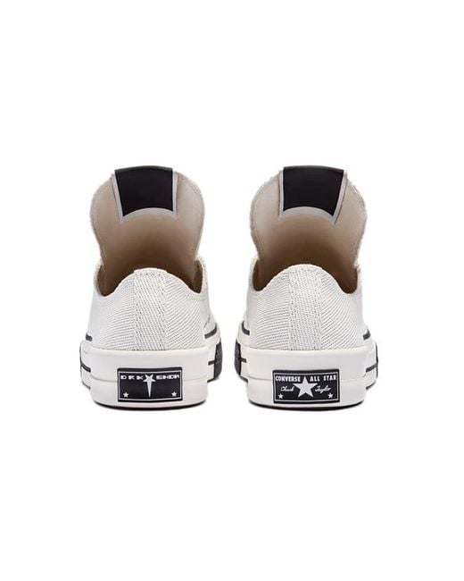 Converse White Rick Owens X Turbodrk Chuck 70 Low 'Lily' for men