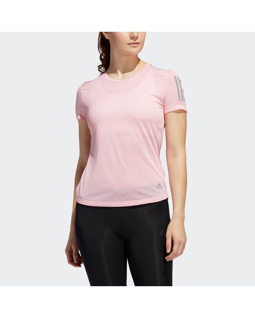 Adidas Pink (Wmns) Camiseta Own The Run T-Shirts