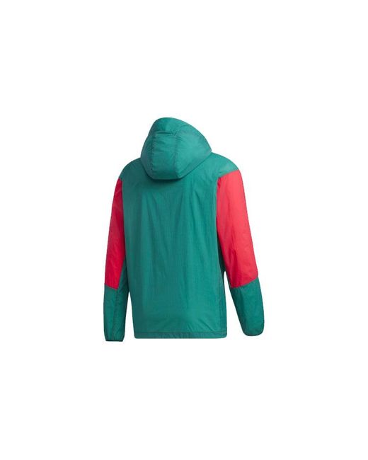 Adidas Green Windbreaker Casual Sports Hats Jacket Forest for men