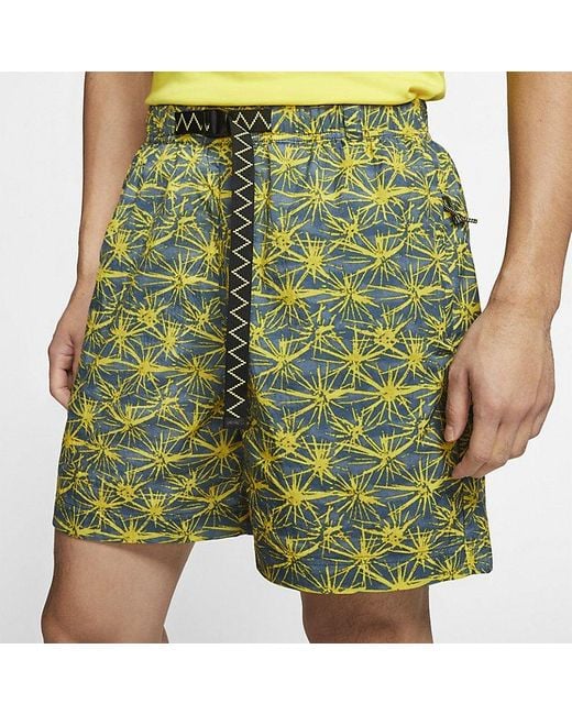 Nike Green Acg Aop Woven Short 'Tour' for men