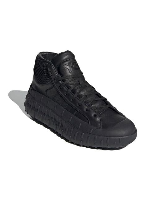 Y-3 Black Sneakers Soft Leather for men