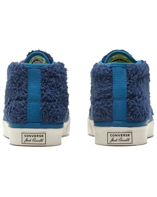 Converse Blue Jack Purcell Mid 'Retro Sherpa for men