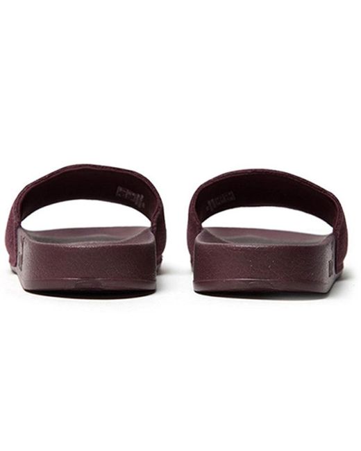 PUMA Brown Leadcat Suede Slide 'Vineyard Wine' for men