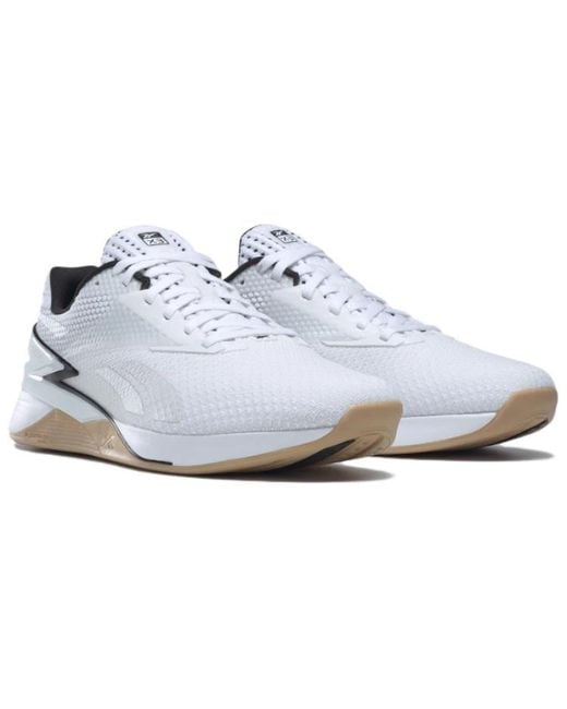 Reebok White Nano X3 Gum'