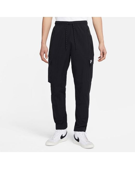 Nike Black As Sportswear Cargo Woven Pant for men