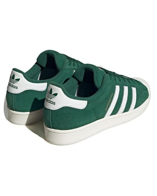 Adidas Green Originals Superstar Shoes 'Dark Metallic' for men