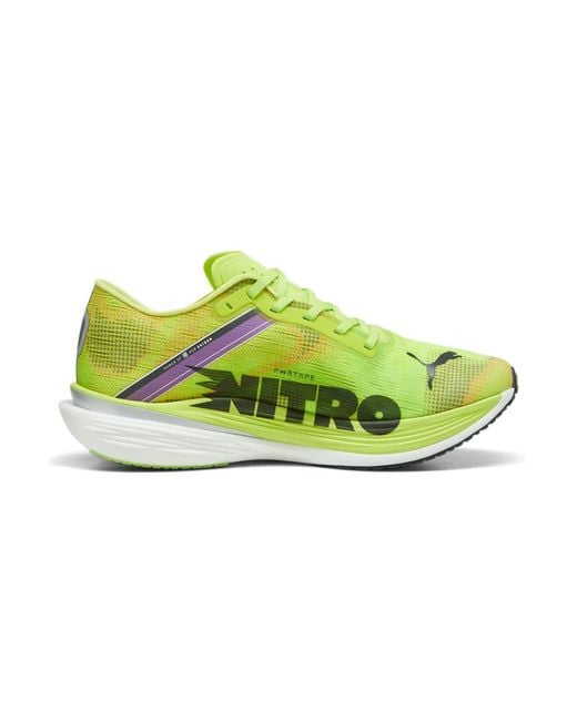 PUMA Green Deviate Nitro Elite 2 Ekiden 'Neon' for men