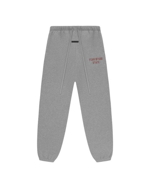 Fear Of God Gray Fleece Sweatpant 'Dark Heather' for men