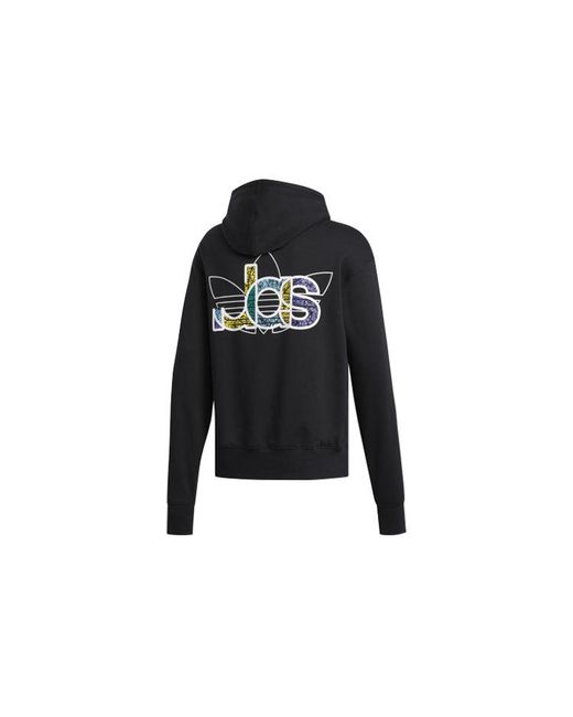 Adidas Black Originals 2020 Valentine's Day Series Fleece Lined Loose for men