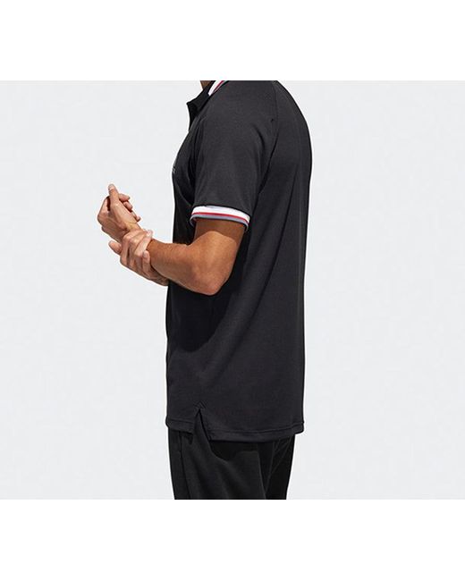 Adidas Black Htrdy M Pl1 Sl Tennis Sports Polo Shirt for men
