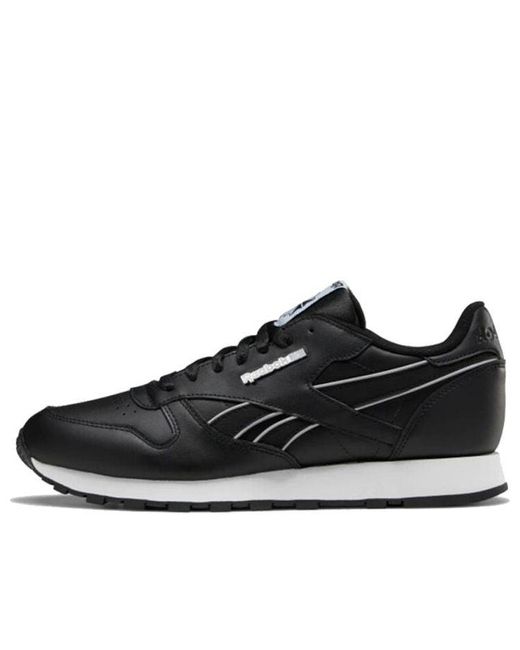 Reebok Black Classic Leather And' for men