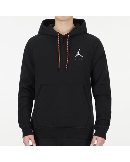 Nike Black Casual Sports Drawstring Hooded Fleece Lined for men
