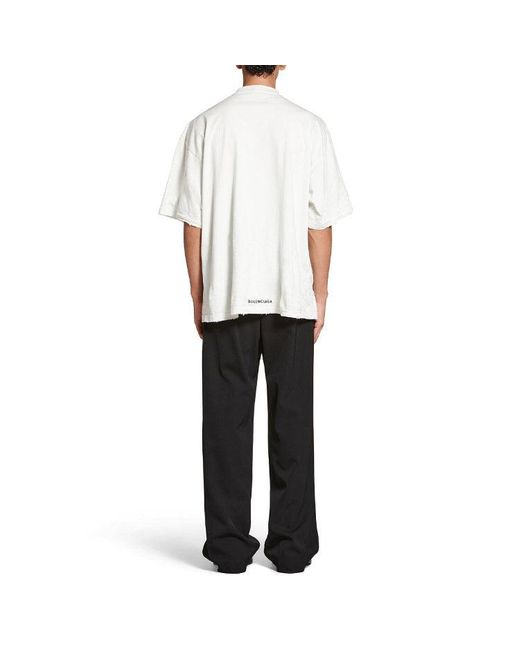Balenciaga White Je T'Aime T-Shirt Large Fit