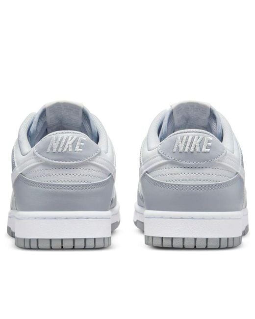 Nike White Dunk Low 'Pure Platinum Wolf' for men