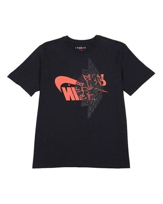 Nike Black Futura Wings Logo Short Sleeve for men