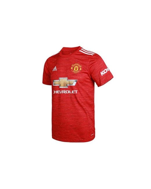 Adidas Red Manchester United 20/21 Home Jersey for men