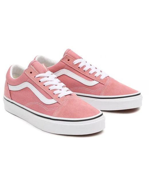 Vans Pink Old Skool Skate Shoes for men