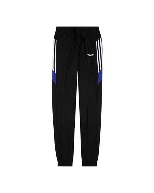 Adidas Black Originals Zipper Bundle Feet Fleece Lined Sports Pants for men