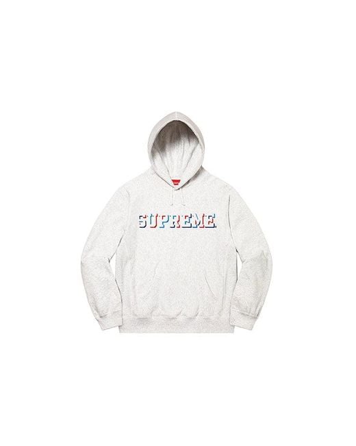 Supreme Black Drop Shadow Hooded Sweatshirt for men