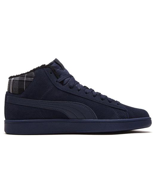 PUMA Blue Smash V2 Mid Wtr Fleece/ Mid Board Shoes for men