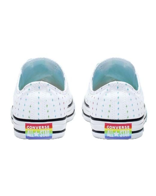 Converse White Chuck Taylor All Star Ox 'Pride Pattern' for men