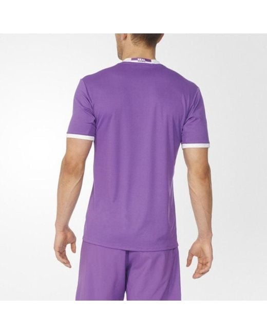 Adidas Purple Real Madrid 16/17 Home Jersey for men