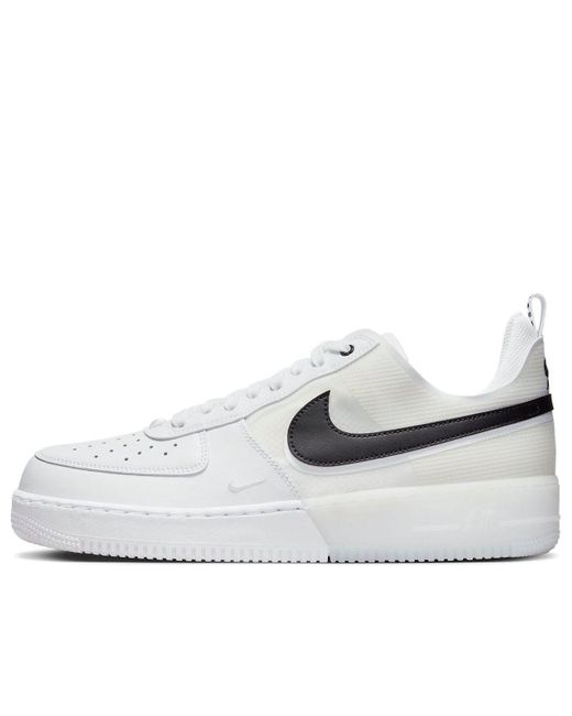 Nike White Air Force 1 Low React for men