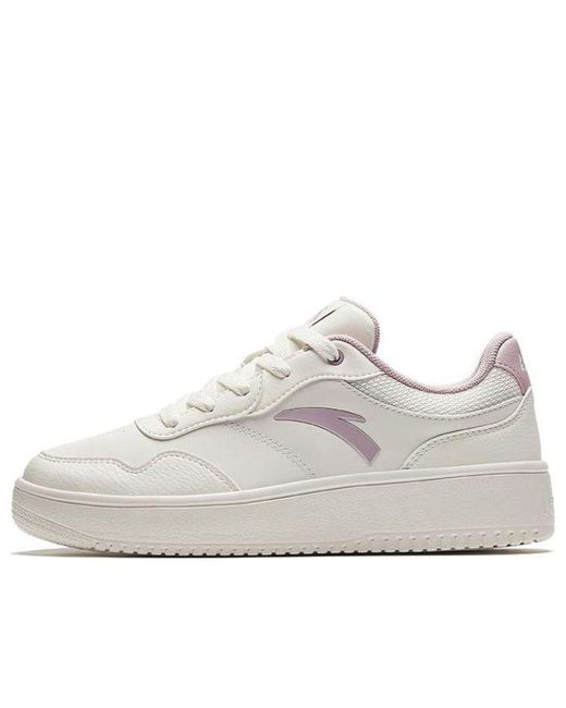 Anta White (Wmns) Skateboarding Series Sneakers