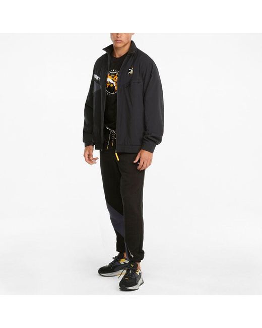 PUMA Black International Winterized Woven Jacket for men