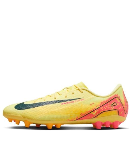 Nike Yellow X Kylian Mbappe Mercurial Vapor 16 Academy Ag 'Light Laser' for men