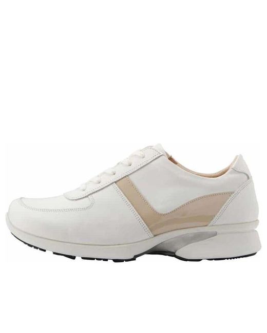 Asics White (Wmns) Pedala Ladies 4E Tan'