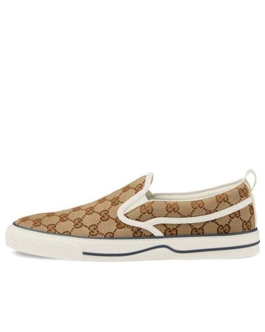 Gucci White Tennis 1977 Slip-On Ebony' for men
