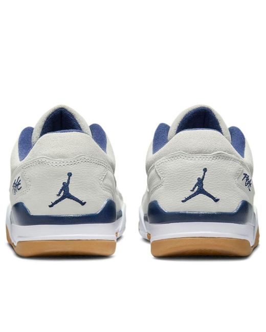 Nike White Jordan Flight Court Shoes for men