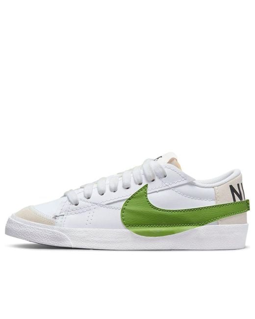 Nike White Blazer Low '77 Jumbo Chlorophyll' for men