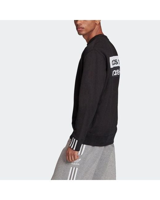 Adidas Black Originals F A Crew Sports Fleece for men
