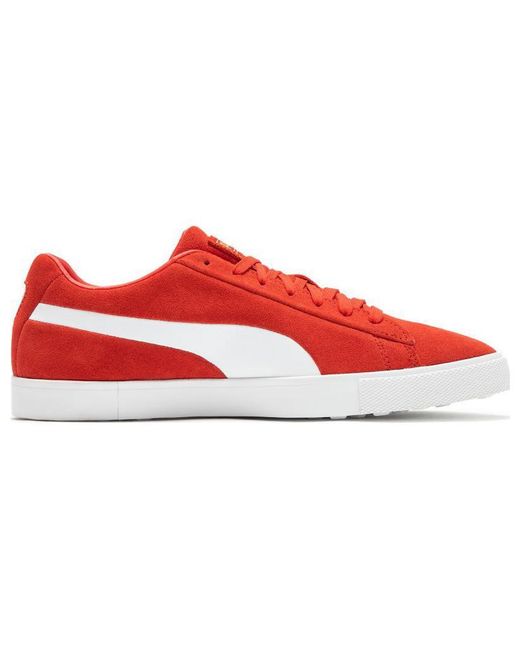 PUMA Red Fusion Suede For All Time Le Golf Shoes for men
