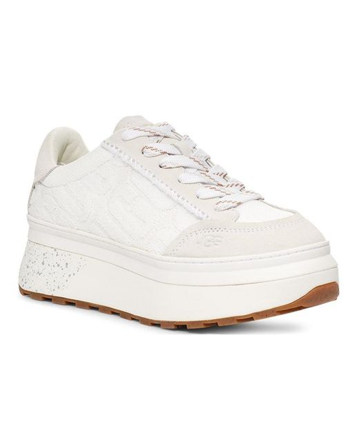 Ugg White (Wmns) Marin Lace Logo Sneaker