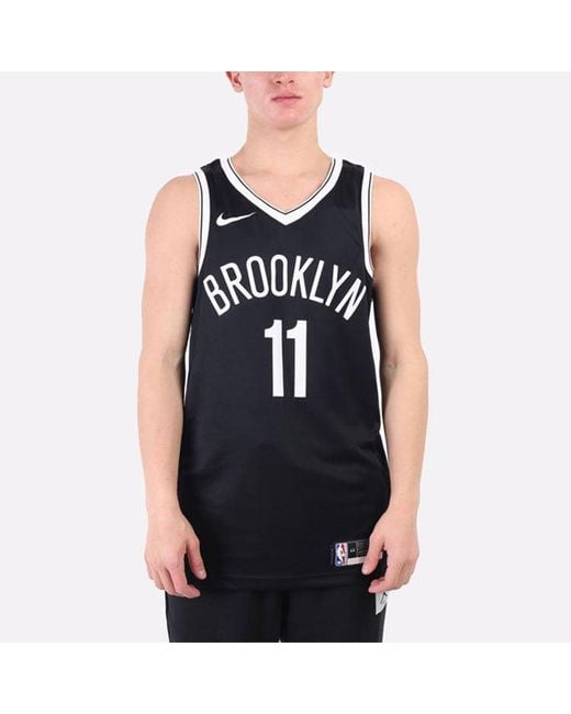 Nike Black Nba Sports Basketball Jersey/Vest Sw Fan Edition 20-21 Season Brooklyn Nets Kyrie Irving 11 for men