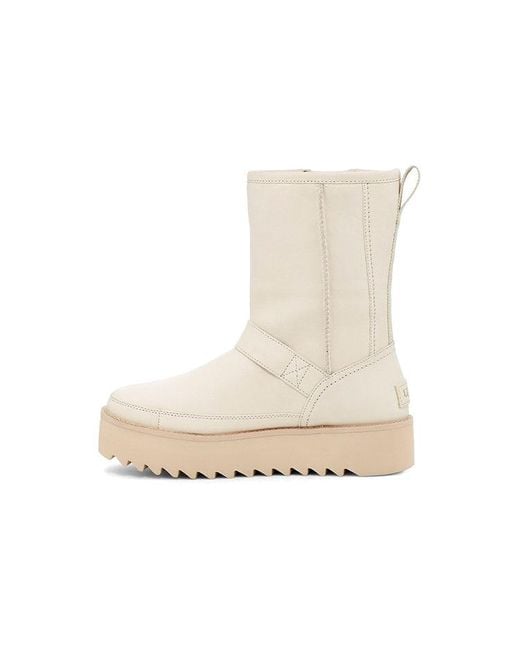 Ugg Natural (Wmns) Classic Rebel Biker Short Boot 'Bone'