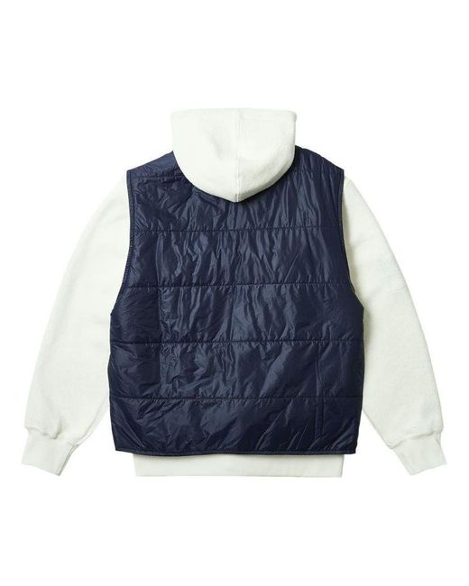 Palace Blue Reversible Vest Hoodie 'Soft' for men