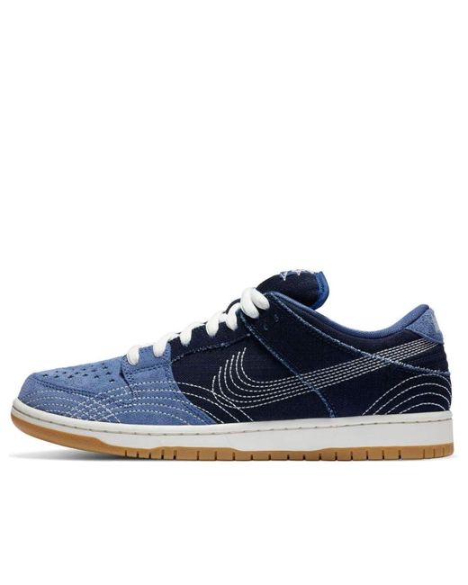 Nike Blue Dunk Low Pro Prm Sb 'Sashiko Pack' for men