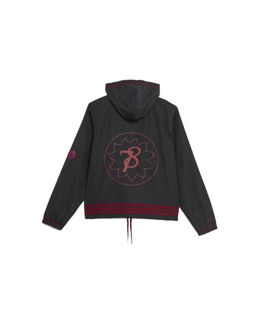 Adidas Blue Originals Printing Hooded Jacket
