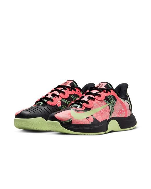Nike Red (Wmns) Court Air Zoom Gp Turbo Hc Premium 'Naomi Osaka Art Nouveau Floral'