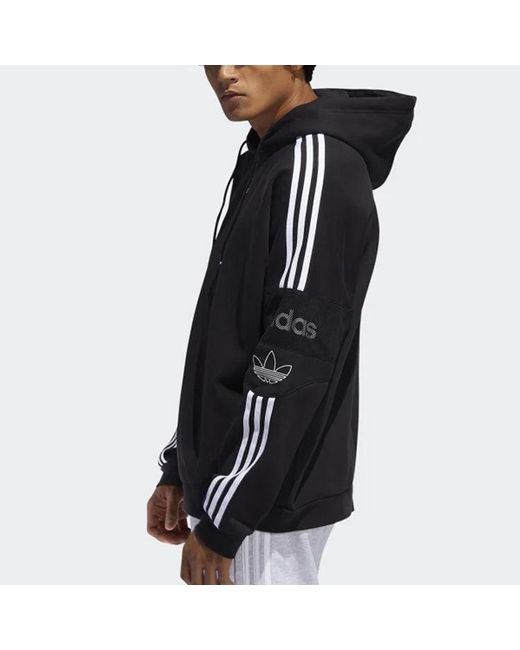 Adidas Black Originals Ts Trf Hoody Sports for men
