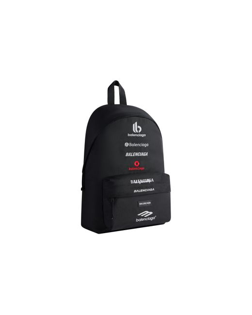 Balenciaga Black Explorer Backpack for men