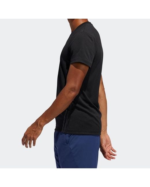 Adidas Black Casual Sports Round-Neck Short-Sleeve Tee for men